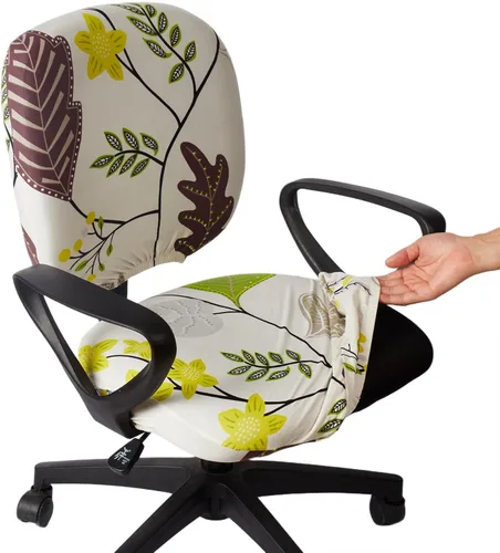 Vista 16 de Melaluxe Funda para silla de oficina de computadora, funda universal protectora y elástica para silla giratoria elástica