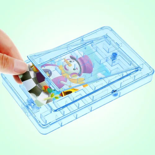 Vista 7 de Civaner Caja de rompecabezas de 10 piezas para tarjetas de regalo, laberinto de dinero, soporte de plástico para tarjetas de rompecabezas