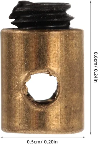 Vista 2 de Cabilock Kit de abrazadera de núcleo de embrague, 20 pezones de cable de acelerador de metal, ajuste universal para motocicleta y scooter