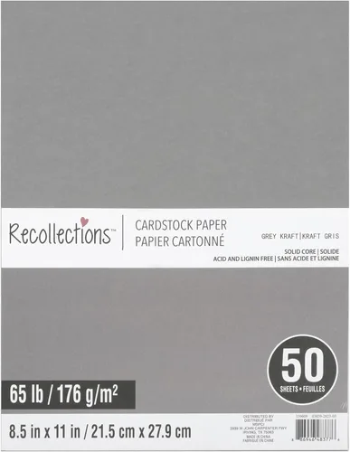 Vista 21 de Recollections 600 hojas de papel de cartulina de 8.5 x 11 pulgadas, sin ácido ni lignina, para álbumes de recortes, artes y manualidades, paquete a