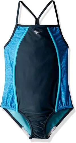 Vista 53 de Speedo Traje de baño de una pieza para niña con tiras finas Azul (Blue Print)