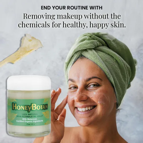 Vista 4 de Beesaluxe HoneyBotan - Bálsamo para la piel sin petróleo 100% natural con ingredientes orgánicos, alternativa de gelatina de petróleo para labios