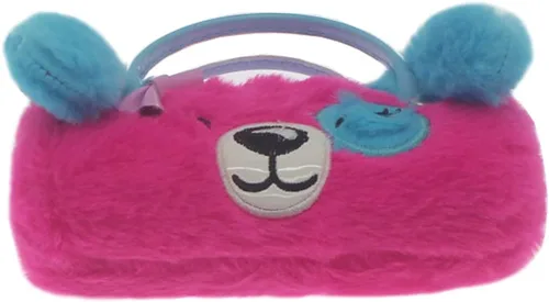 Vista 5 de Estuche para lentes para niños y niñas, con diseño de unicornio, deslumbrante brillantina, carcasa dura con asa