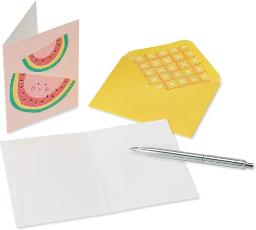 Vista 4 de Papyrus - Tarjetas en blanco con sobres, motivos de frutas (20 unidades)