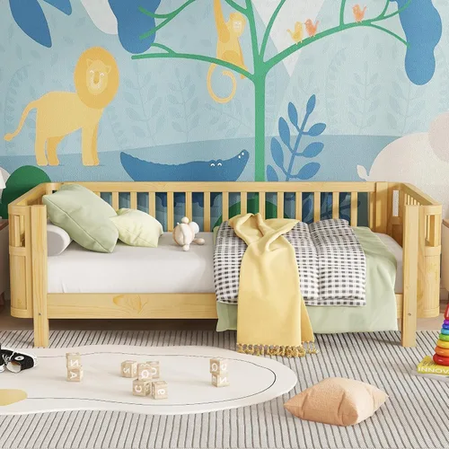 Vista 19 de Harper & Bright Designs - Estructura de cama de madera Blanco con cajones de almacenamiento