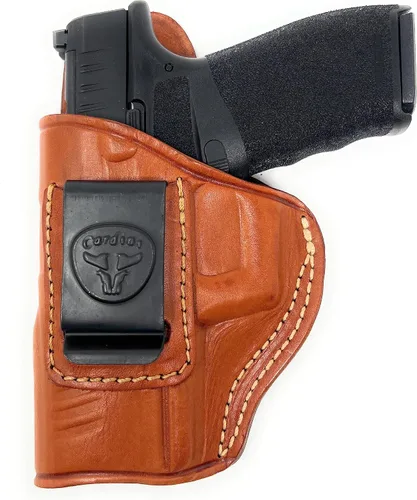 Vista 9 de Cardini - Funda de piel prémium IWB para Glock 23, 19, Sig P320, P229, P225, P250