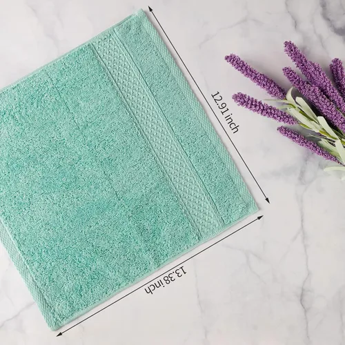 Vista 3 de Toallas para cuerpo y cara, juego de toallas de baño absorbentes a granel, toallas de hotel 100% algodón para baño, toallas duraderas y suaves