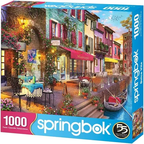 Vista 2 de Springbok Rompecabezas de 1000 piezas Dolce Vita - Hecho en Estados Unidos