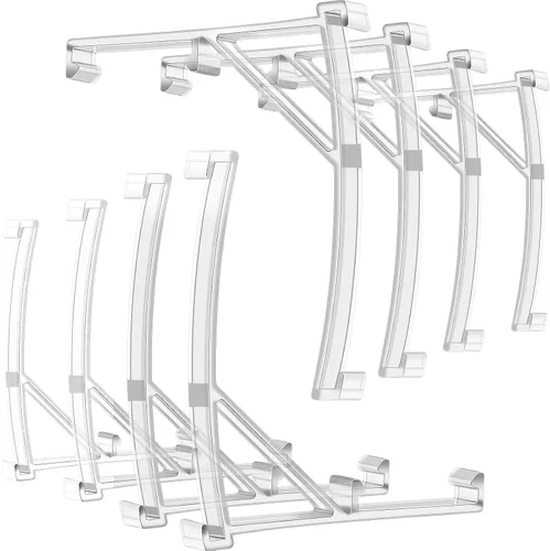 Vista 8 de Patelai - 4 clips de cenefa de plástico, soportes verticales de 3.5 pulgadas, persianas verticales de plástico transparente para persianas, piezas