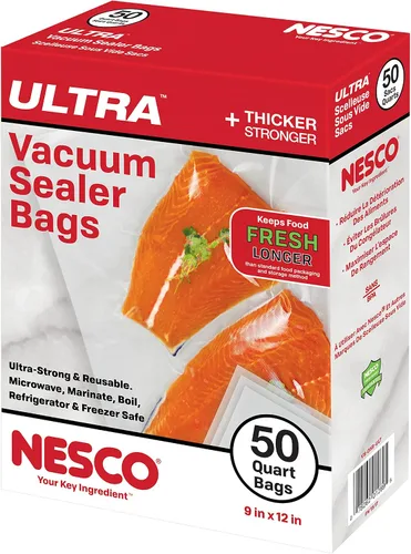 Vista 5 de Nesco Bolsas selladoras al vacío resistentes, 50 galones y 50 cuartos de galón