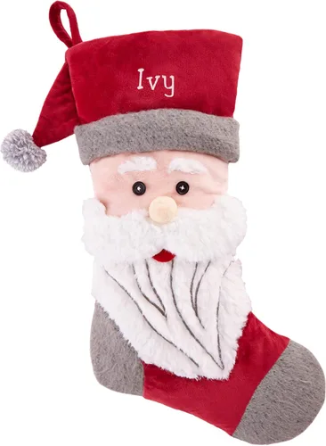 Vista 10 de Let's Make Memories - Medias navideñas personalizadas para la familia - Bordadas - De felpa 3D - Decoración navideña - 8"x18" - Familia bastón