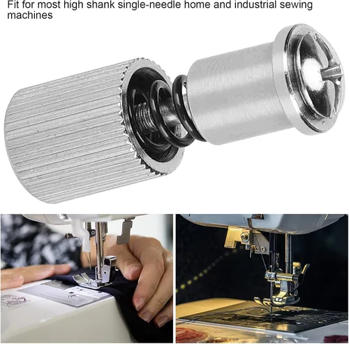 Vista 2 de Máquina de coser abrazadera de pie de resorte Prensatelas Pieza de reemplazo de abrazadera de tornillo de cambio fácil Accesorio de máquina de coser