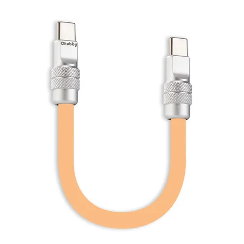 Vista 46 de chubbycable Cable corto USB C a C de 240 W, color naranja, 20 pulgadas Para iPhone 18/17/16/15 Series, MacBook Pro/Air, Galaxy S26/S25/S24, cable