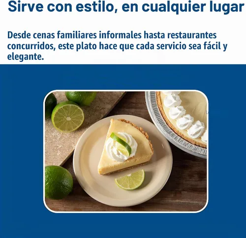 Vista 6 de Carlisle FoodService Products Kingline - Plato de postre de plástico reutilizable para el hogar y restaurantes, melamina, 6.5 pulgadas, color marrón