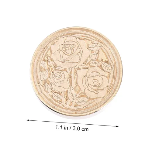 Vista 5 de TOYANDONA Sello de cera de cabeza de cobre, decoración retro, sello de cera de sellado, cabeza de sello de cera de cobre, sello de cera de latón
