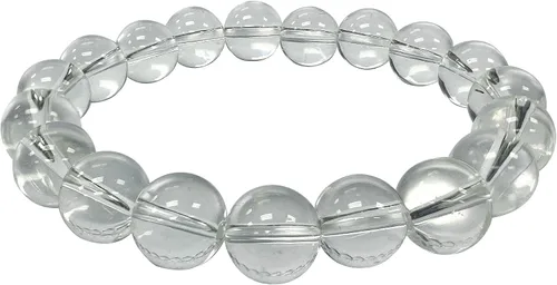 Vista 429 de Gem Avenue Handmade Round Bead Stretch Bracelet Unisex Natural Stone Beaded Jewelry for Men & Women, Elastic Wristband for Daily Wear