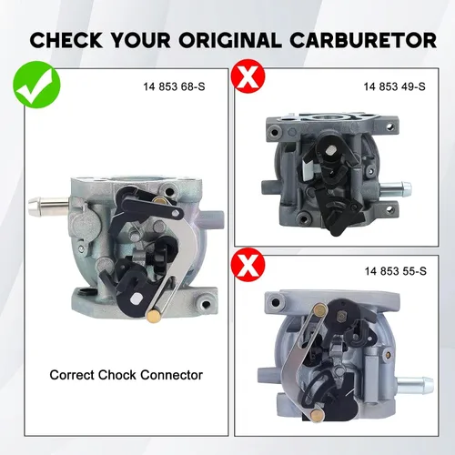 Vista 3 de Carburador Kuupo XT675 para Kohler 149cc XT650 2027 3034 XT675 3076 2075 Toro MTD Auto choke Reemplaza 14 853 68S 14 853 68-S 1485368S 14 853 68