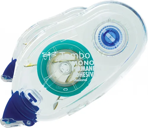 Vista 8 de Tombow Aplicador de adhesivo permanente mono, 1/3 pulgadas por 472 pulgadas (62106) y 62147 aplicador de puntos monofónicos. Cinta fácil de usar