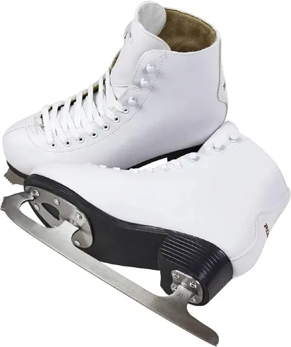 Vista 4 de Roces Patines de hielo Paradise de corte medio para mujer, de acero inoxidable, con forma anatómica, con cierre de cordones