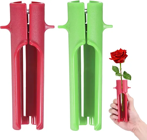 Vista 17 de M METERXITY Paquete de 1 herramienta peladora de espinas de rosas, pelador de espinas de hojas de tallo de rosa de metal para ramos, ramas