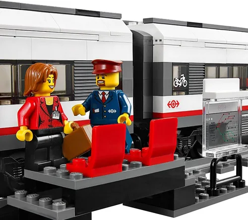 Vista 4 de LEGO City 60051 Tren de Ferrocarril de pasajeros de alta velocidad Juguete