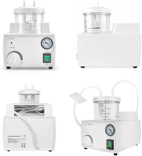 Vista 3 de Máquina portátil de succión veterinaria de 1000ml para uso doméstico 110V