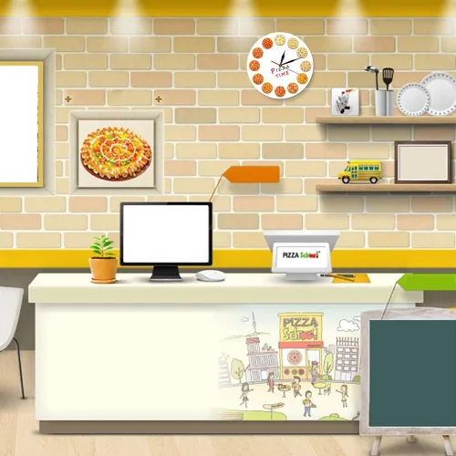 Vista 4 de The Geeky Days Diferentes gustos Pizza Time Reloj de pared de cuarzo silencioso moderno Italia sueños cocina decoración del hogar estilo napolitano