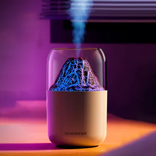 Vista 6 de Mini humidificador portátil, humidificador pequeño de niebla fría, humidificador de escritorio personal USB para dormitorio de bebé, viajes