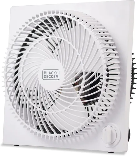 Vista 9 de BLACK+DECKER - Ventilador de caja sin marco de 9 pulgadas, ventilador de escritorio independiente con 3 configuraciones de velocidad, ventilador