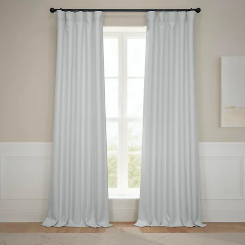 Vista 38 de HPD Half Price Drapes - Cortinas de lino sintético para sala de estar (2 paneles) - 100 pulgadas de ancho x 84 pulgadas de largo - Cortinas