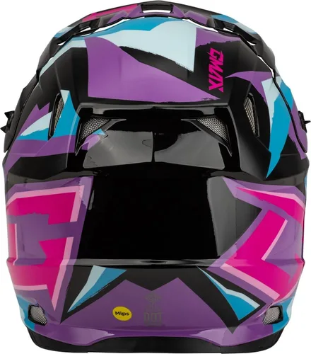 Vista 4 de GMAX MX-96S - Casco Splinter (negro/púrpura/azul, talla M)