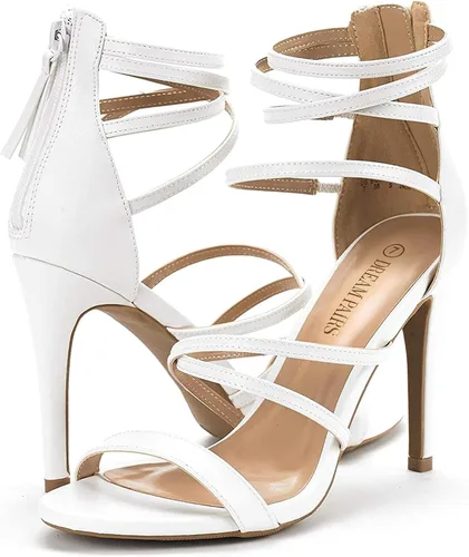 Vista 3 de DREAM PAIRS Sandalias de tacón alto para mujer