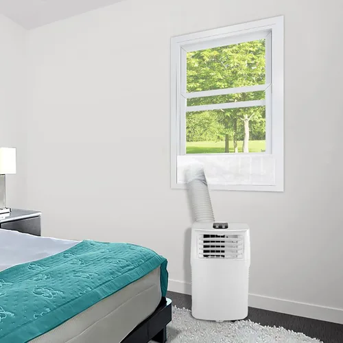 Vista 2 de HOOMEE Sello de ventana deslizante ajustable con tubo para aire acondicionado portátil nuevo 14x36 pulgadas