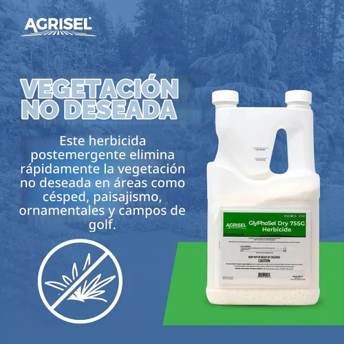 Vista 2 de Agrisel GlyPhoSel Pro - Herbicida seco, de acción rápida, seguro para mascotas, 5 libras