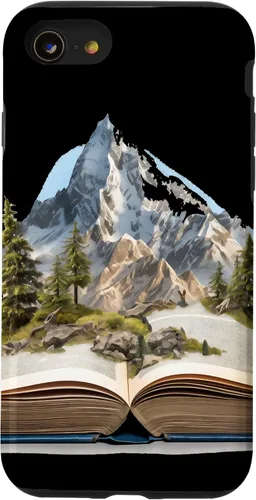 Vista 18 de Funda de lectura para iPhone 12 Pro Max Book Mountain Nature Bookworm Reader Hiker