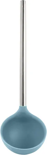 Vista 10 de Tovolo Cucharón de silicona con mango de acero inoxidable para cocinar conservas, servir sopa, ponche de sopa, salsa de guiso, cuchara grande