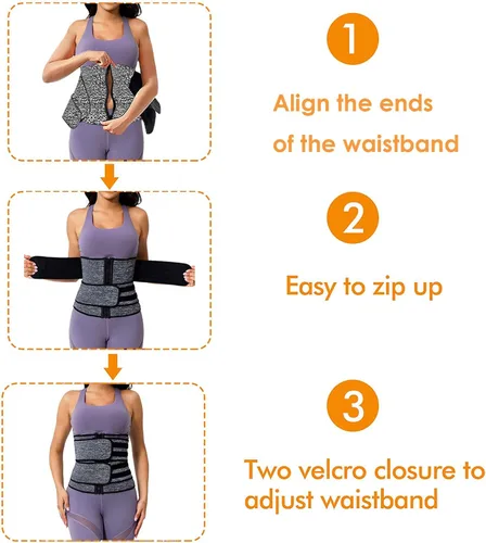 Vista 4 de Onlylover Entrenador de cintura para mujer, corsé de pérdida de peso, ajuste de cintura