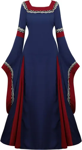 Vista 94 de Kranchungel - Vestidos renacentistas de estilo medieval/irlandés/campesino para mujer; disfraz de hada, para bailes