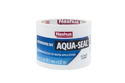 Vista 6 de Nashua Cinta impermeable Aqua-Seal de 3 in x 15 ft en negro