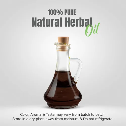 Vista 3 de HerbsForever Maha Bhringaraj Oil - Detén la caída del cabello y ayuda a crecer el cabello naturalmente - Aceite premium prensado en frío - Sin OMG