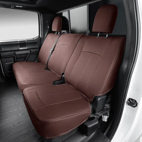 Vista 7 de OASIS AUTO Fundas de asiento personalizadas para Chevy Silverado GMC Sierra 1500 2500HD 3500HD 2014-2018 (tripulación, cabina doble y extendida)