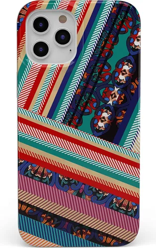 Vista 31 de Casely Funda para iPhone 12/12 Pro Todas las Sonrisas Adhesivo de Cara Sonriente Diseño Clásico Ultra Delgado