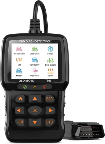 Vista 9 de Beaspire Herramienta de diagnóstico del escáner OBD2, lector OBD2 de código de luz del motor con reinicio, preparación I/M, probador de batería