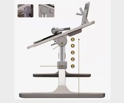 Vista 3 de Mesa De Cama Para Computador Multifuncional Plegable Ajustable