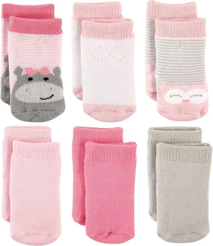 Vista 2 de Luvable Friends Conjunto de calcetines unisex para bebé recién nacido y bebé