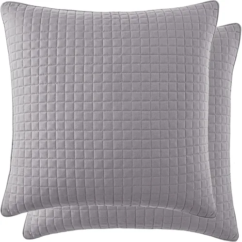 Vista 33 de Fundas Southshore Fine Linens Vilano Springs, para almohada, acolchadas, Microfibra, Pizarra, 20" x 36" 15 - Pizarra