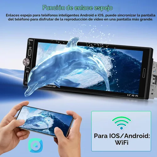 Vista 4 de [Roinvou] 4+64G 9" Android 15 Radio de coche para Toyota Corolla 2009-2013