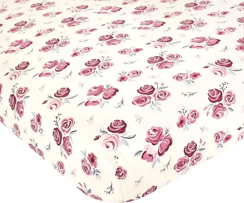 Vista 20 de Hudson Baby Sábana bajera ajustable unisex de algodón para cuna, avión, talla única