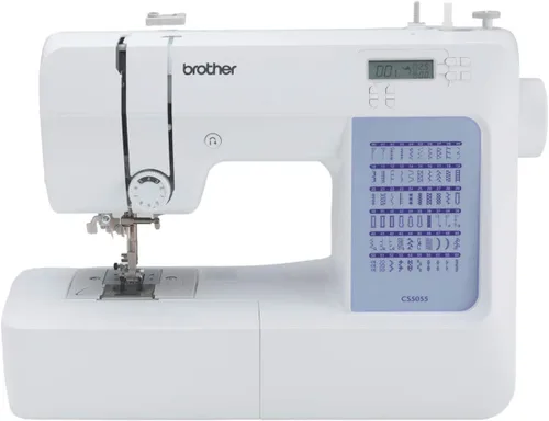 Vista 7 de Máquina de coser computarizada Brother CS5055, 60 puntadas integradas, pantalla LCD, incluye 7 pies y paquete de adornos de 5 pies SA5FTPKG