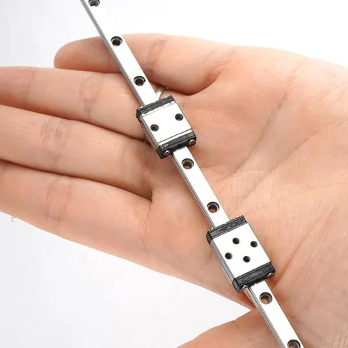 Vista 8 de MGN3 Linear Rail 40mm 1.57" 1PCS MGN3 Miniature Linear Motion Slide Rail + 1PCS MGN3H 3mm Linear Sliding Bearing Carriage Block Black for 3D Printer